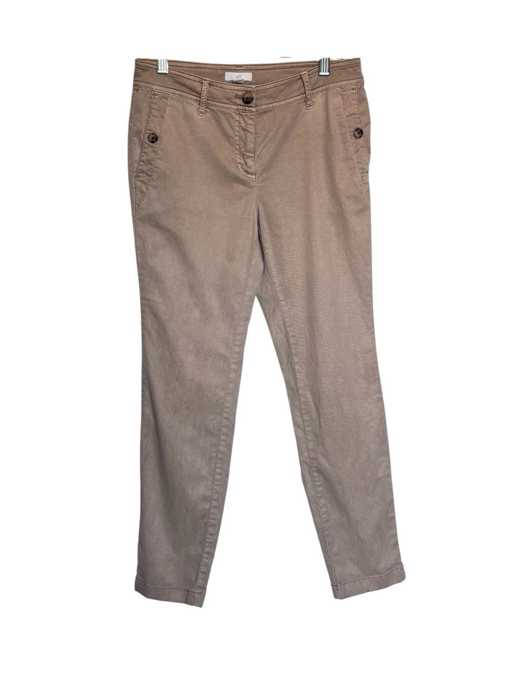 J. Jill Tan Beige Skinny Casual Twill mid-rise Office Pants Women’s 2 Petite